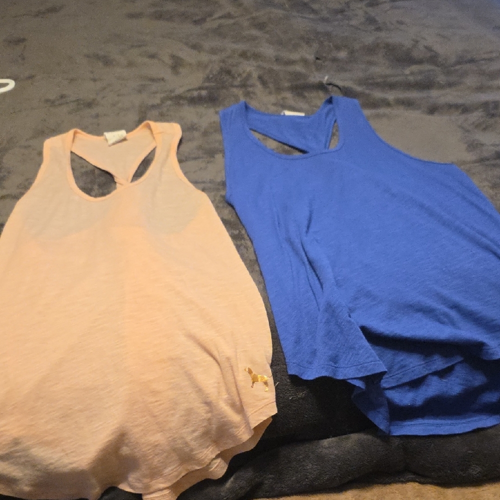 PINK Victoria's Secret Tan Tank Top Racerback Casual